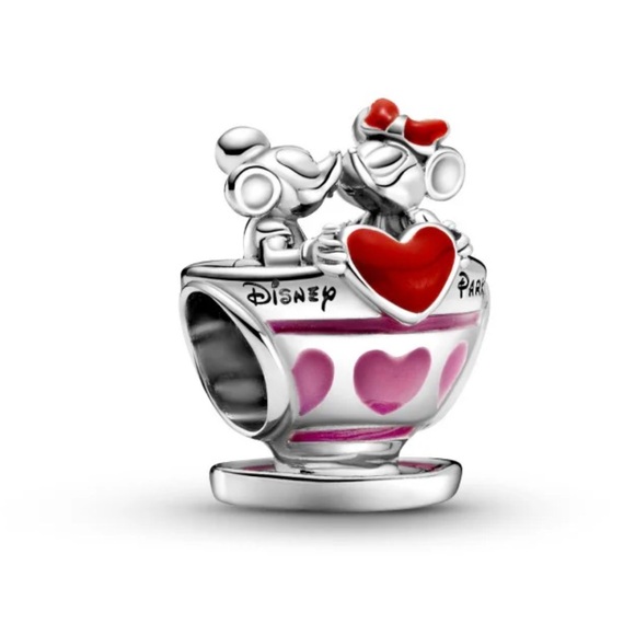 Pandora Jewelry - Disney Parks Charm with Red and Pink Hearts Pandora. Like new